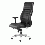 Fauteuil de direction confortable Business - Sitek - cuir noir_1