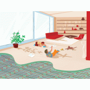 Plancher chauffant électrique KS largeur 85 cm sans thermostat 2400W - Thermor - 480240_1