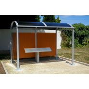 Abri fumeurs Vision Bosco - Dimensions 2500x2500 mm - Finition bois et vitrage sécurit Abri fumeurs Vision Bosco - Dimensions 2500x2500 mm - Finition bois et vitrage sécurit