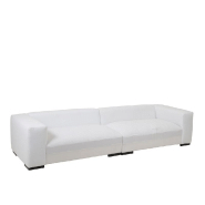 Canapé design modulable LITA - 9 coussins XL - Blanc - Luxe et confort_1