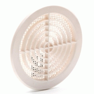 Grille d'aération en ABS naturel - Diamètre 18.2 cm - Usage intérieur et extérieur_1