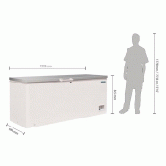 Polar - congélateur coffre inox 587 litres_1