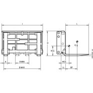 Sf-fi - écarteurs et ajusteurs de fourche Bolzoni Auramo - capacité 4000 à 12000 kg avec déplacement latéral intégré_1