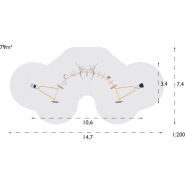 Structure multi-jeux pour enfants 7 à 16 ans - Nexus Velocity 4 - 8019724 - Hags - Jaune avec scellement béton_1