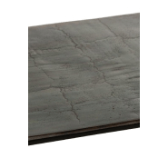 Table basse rectangulaire NIZI - métal noir et aluminium noir/vert - design moderne et fonctionnel_1