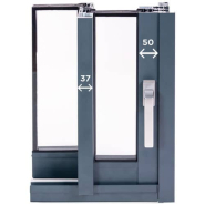 Baie vitrée coulissante en aluminium sur mesure - design carré - Alizéa - résistante et épurée pour une luminosité optimale_1