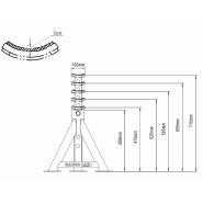 Chandelles pour poids lourds 16 T - BH3HD16000 - usage intensif, système de verrouillage sécurisé, homologué TÜV et GS_1