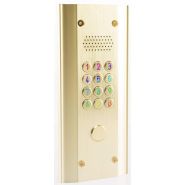 Claviers lumineux avec horloges intégrées - 4004-D - 2 relais - 55 codes - finition or - compatible Vigik_1