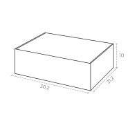 Boîte cadeau d'expédition personnalisée FEFCO 427 - Smartpack - 30,2×21,2×10 cm - micro-cannelure 1,6 mm_1