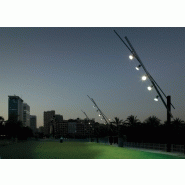 Lampadaire urbain Latina - LED 72W - Acier galvanisé - 15 m - Design inspiré des grues portuaires_2