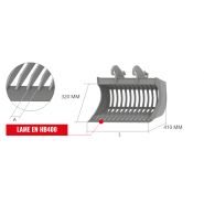 Godet squelette VN 100GD - Cangini - 1200 mm - lame HB400 pour sols mouillés et recyclage_1