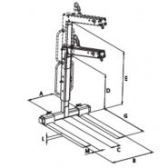 Lève-palette MBRA-E - Boscaro France - Polyvalent, réglable en hauteur et largeur - Capacité 1500 à 3000 kg_1