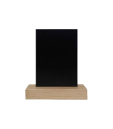 Porte menu de table en bois brut avec ardoise - Lot de 2 - Référence : LSTF57BRUTA5_1