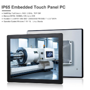 Panel PC industriel fanless 19 pouces SXGA - EVI-19SRC-12th - Intel Core 12e génération, tactile capacitif, IP66_1