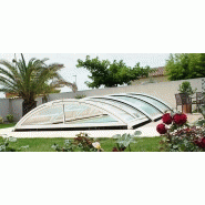 Abri piscine Roma - télescopique, motorisé, en aluminium et polycarbonate avec système anti-arrachement au vent et vitrage PMMA_1