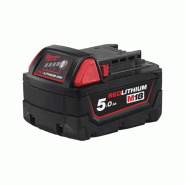 Pack 2 batteries 18V 5Ah + 1 batterie 12V 2Ah + Chargeur M18 NRG-502 - Milwaukee 4933459217_1
