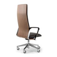 Siège de direction - Directa - ergonomique avec dossier personnalisable et base en aluminium brillant_1