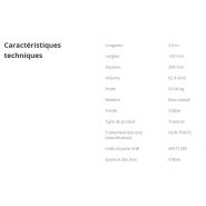 Traverse paysagère chêne non traité - Point P - L. 2,6 m - 120x200 mm - Réf. 3168374_1