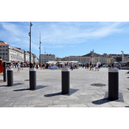 Borne escamotable électrique automatique à motorisation électrique conçue et brevetée par BES_1