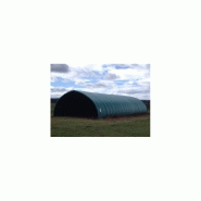 Tunnel de stockage Basilique - structure en acier galvanisé - couverture PVC 650g/m² - 10.30 x 6 x 4.76 m - ancrage au sol avec platine_1