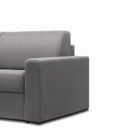 Canapé convertible express CRÉPUSCULE - Matelas 120 cm Comfort BULTEX® NEO gris silver - Fabrication italienne_1