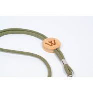 Cordon BIO rond en amidon de blé ou bambou - macaron bambou gravé - rupture anti-étouffement et crochet métal_1