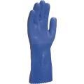 Gants de protection chimique en PVC - support coton type pétrolier - VE780_1