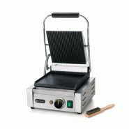 Grill de contact modèle simple 1/2 rainuré 1/2 lisse 220x230mm HENDI_1