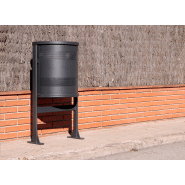 Poubelle publique BCN PA606 - en acier avec traitement Ferrus anticorrosion_1