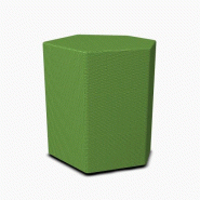 Poufs d'accueil finition tissu - MDD - Vert Medley, Haut_1