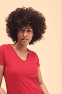 T-shirt femme col V Valueweight (61-398-0) - Fruit of the Loom - 100% coton, coupe cintrée, tailles XS à XXL_1