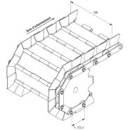 T152.4 - Bandes transporteuses métalliques AL Industrie - Pas de 152.4 mm, largeur de 200 à 1 500 mm, température max 300°C_1