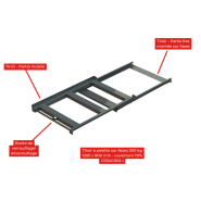 Tiroir à palettes pour lisses 300 kg - TP300 - 70% - 800 x P 1200 mm - CR34C002-I_1