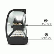 Vitrine réfrigérée à sushi SLIM - Double froid - 7 bacs GN 1/6 - 1350 mm - VSL7S | Sayl Barcelona_1