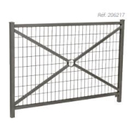 Barrière urbaine de ville - ORLEANS - 1470 mm de longueur, 1206 mm de hauteur hors tout - Poteaux en tubes acier_1