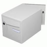 Boîte aux lettres normalisée 2 portes extérieur RENZ Animation - acier ivoire brillant - anti-corrosion 15 ans_1