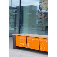 Ebq110-02 - Banc connecté MMCité 1 a.S. - 6 caissons verrouillables - Hauteur 440 mm_1