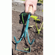 Griffe sarcleuse à main 3 dents - outil maniable et léger - Fabrication française - Réf. 211309_1