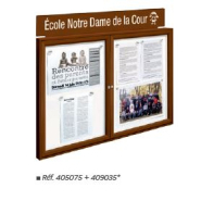Vitrine d'extérieur élégante et peu encombrante - Épaisseur 30mm - TRADITION - Affichage de 2 à 18 A4_1