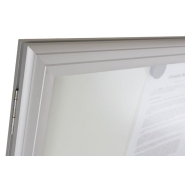 Vitrine extérieure - Ouverture à la Française, Cadre alu anodisé, Vitrage sécurit - Réf : EXTERIEUR_1