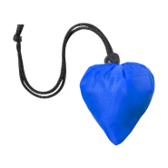 Sac shopping pliable en polyester RPET - labélisé RPET - couleur bleu - 34 g_1