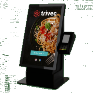 Borne de commande interactive pour restaurant en libre-service - TRIVEC_1