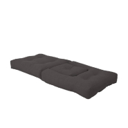 Fauteuil futon convertible Mini Cube - gris foncé - chaise, lit et pouf avec matelas futon confortable_1