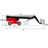 280 TJ Nacelle élévatrice articulée - Manitou - Hauteur de travail 27,75 m - 4 roues motrices et directrices_1