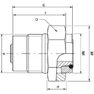 DN10 (série 981) - Coupleur CEJN en laiton nickelé pour air comprimé et fluides_1