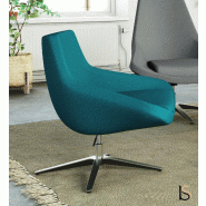 Fauteuil Lounge pivotant Storn - Mobel linea. - Gris clair, Standard_1