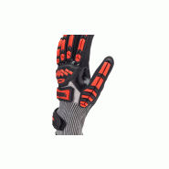 GANTS manutention ANTI COUPURES ANTI chocs IMPACT 200 rouge cut d (4443)_1