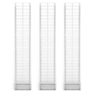 Vidaxl jeu de panier de gabion 3 pcs fil galvanisé 25 x 25 x 150 cm 141046_1