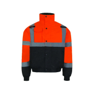 Blouson cargo froid - T2S - Haute visibilité - Imperméable avec bandes rétroréfléchissantes - Normes EN ISO_1