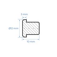 Embout plat inox Ø12mm - Intérieur_1
